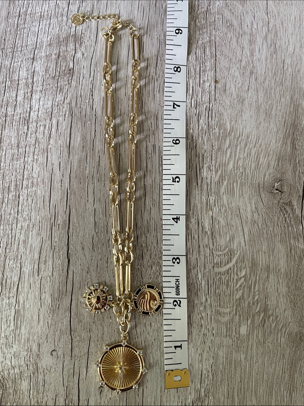 Victoria Emerson Gold-Tone Sun & Charm Layered Necklace